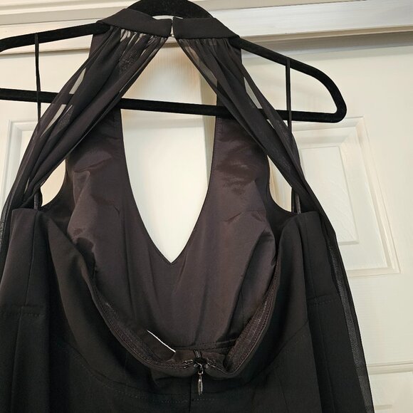 Rossini Halter Jumpsuit with Chiffon - Picture 6 of 11